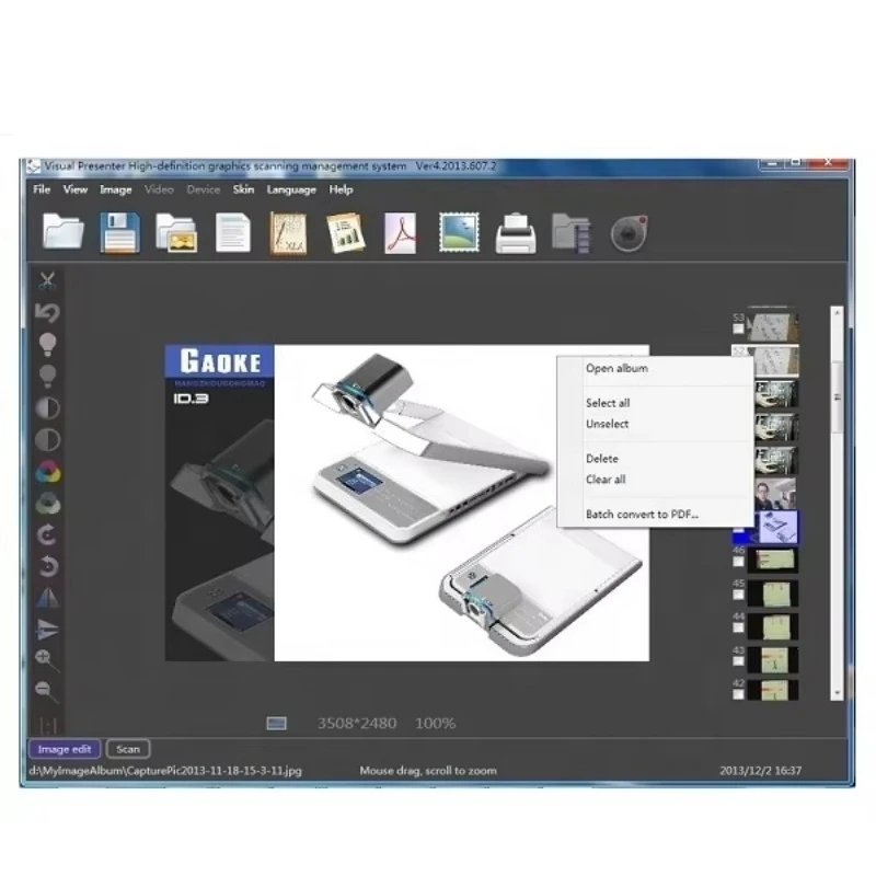 Visual Presenter 4K USB Document Camera & Scanner for Classrooms, Meetings, and Live Demos with Interactive Displays