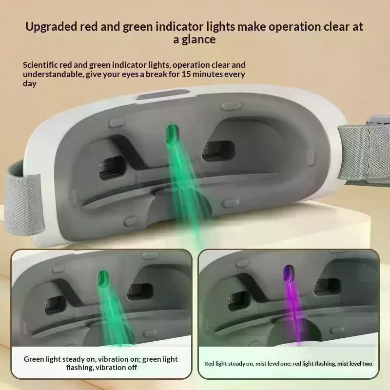 Eye Massager With 9 Modes And Multi Frequency Vibration 22 Magnets For Eye Massage Caring For Eye Health And Safety Materials