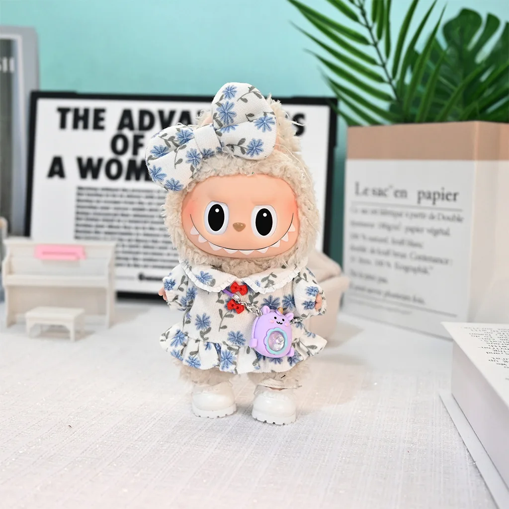 

17 см милая кукольная одежда, аксессуары для Кореи Kpop Exo Labubu Idol, юбка для кукол, одежда для кукол, одежда для фанатов, комбинезоны