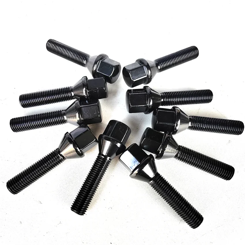 16pcs 12x1.5| 12x1.25| 14x1.5| 14x1.25 ||40mm ||45mm| 50mm| 55mm Cone Car Wheel Spacer Adapter Wheel Bolts For