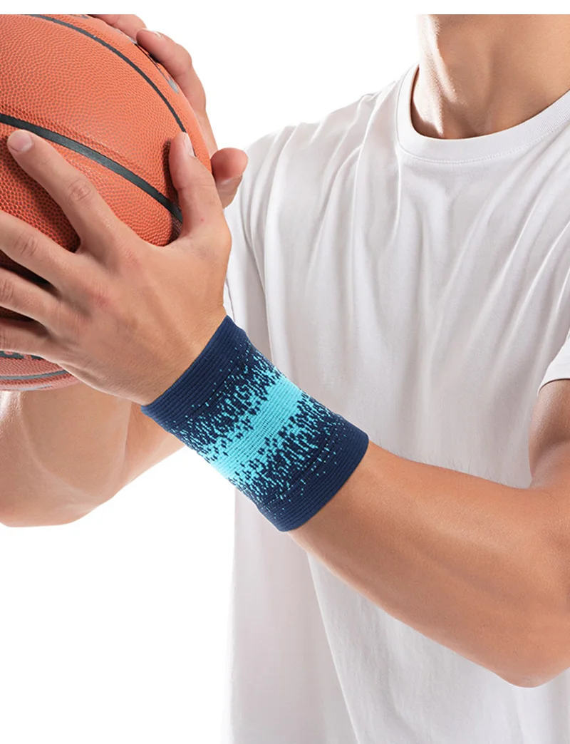 1Pc Sport Armband Laufende Basketball Tennis Handgelenk Brace Gym Fitness Handgelenk Wachen Atmungsaktiv Schweiß Absorbieren Handgelenk Unterstützung – Detail 9