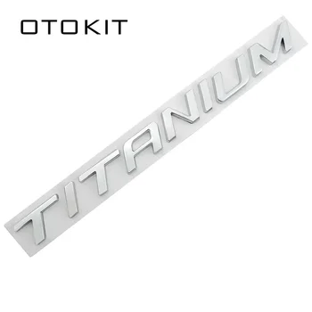 3D 실버 티타늄 편지 크롬 데칼 배지 엠블럼 자동차 스타일링 스티커 Ford Mondeo Mkv Kuga Ecosport Focus