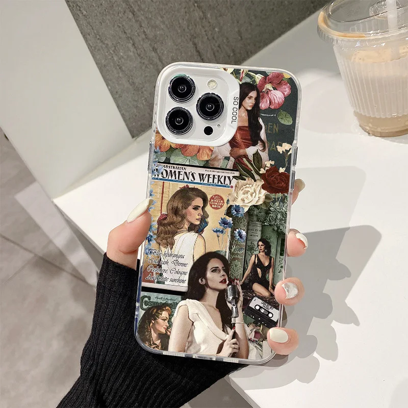 L-Lana D-Del Rey Phone Case for IPhone 16 15 14 13 12 11 Pro Max X XR XSMAX 8 7 Plus Matte Shockproof Back Cover Fashion Shell