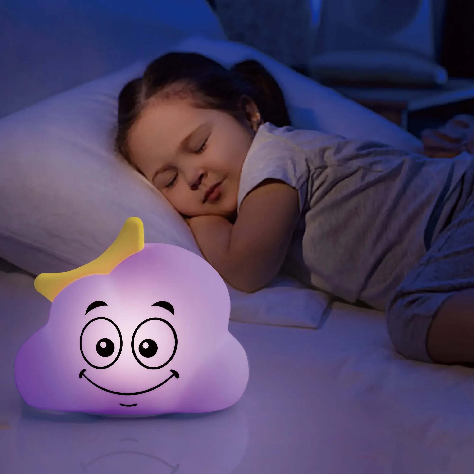 Creative Gift Cartoon Panda Night Light for Kids Led Portable Baby Cloud Lamp Usb Rechargeable Touch Cute Silicone Panda Lamp