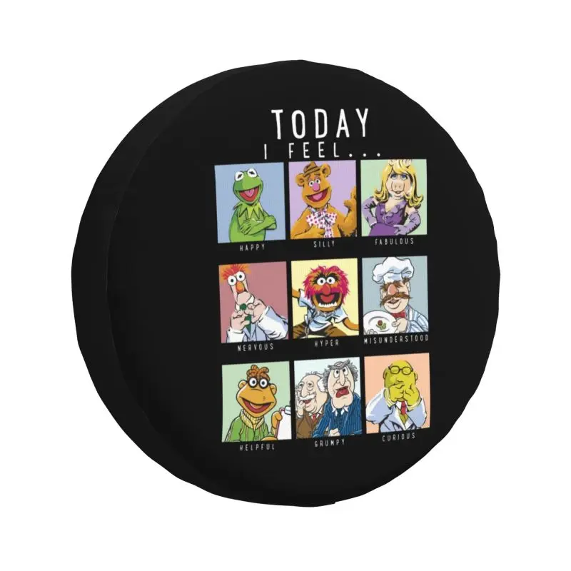 

Custom Muppets Miss Piggy Spare Wheel Cover for Jeep Mitsubishi Pajero 4x4 Trailer Tire Protector 14" 15" 16" 17" Inch