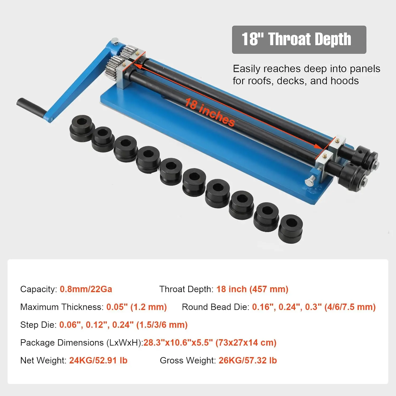 gear driven bead roller mechanism