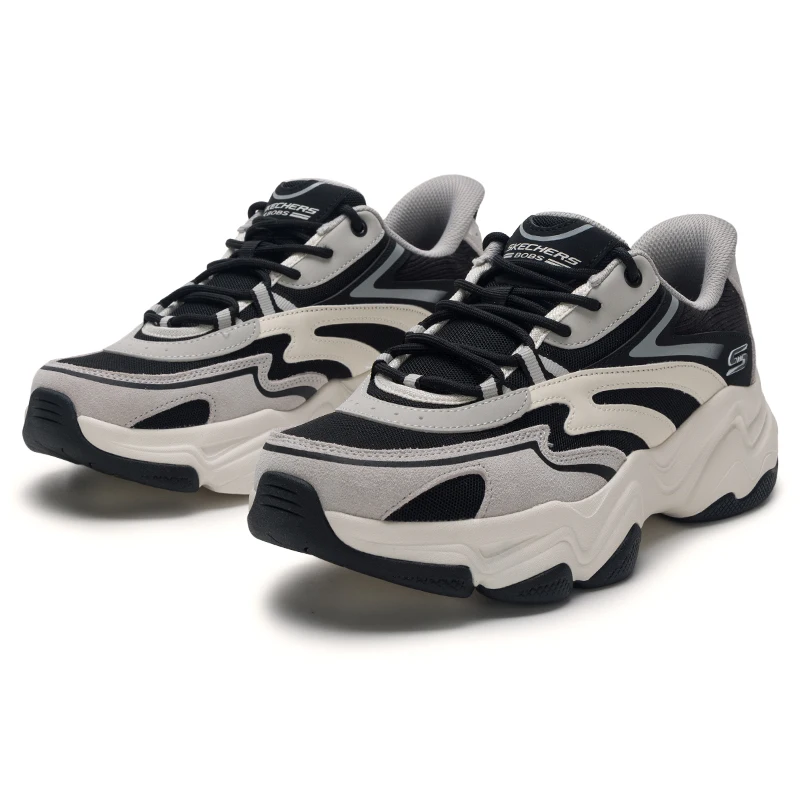 

Skechers Men's Sneakers Retro Fashion Dad Shoes Thick-Soled Casual Panda Shoes 118335-Wbk