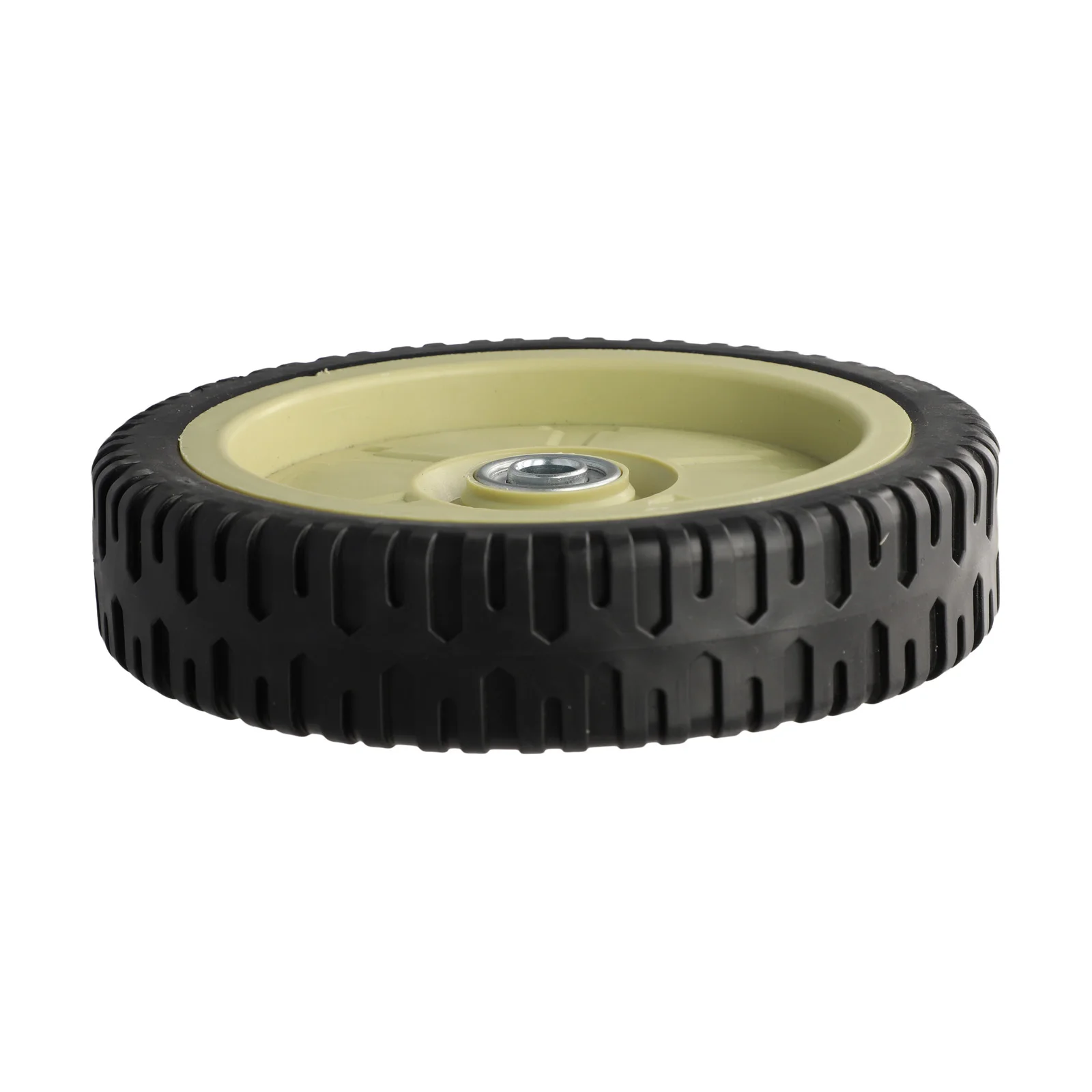 1pcs Universal Lawn Mower Wheel For Hand Push Lawn Mower Operations Wheel Diameter 19.5cm Rubber  Outdoor Parts