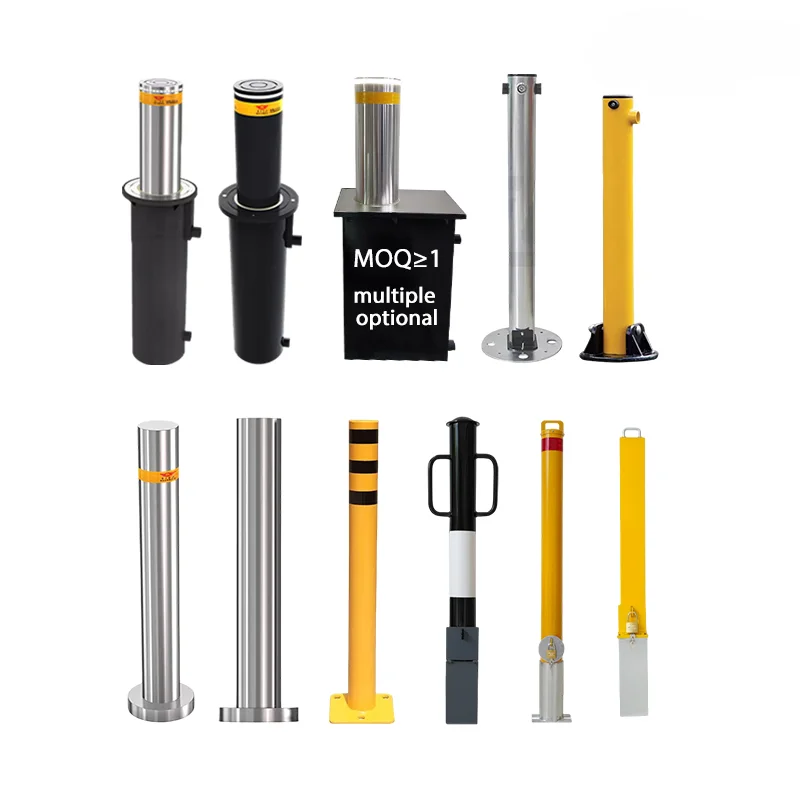 Apartment Area Parking Fixed Bollards Various Styles Hydraulic Rising Bollard Car Park Automatic Electric Custom  Bollard