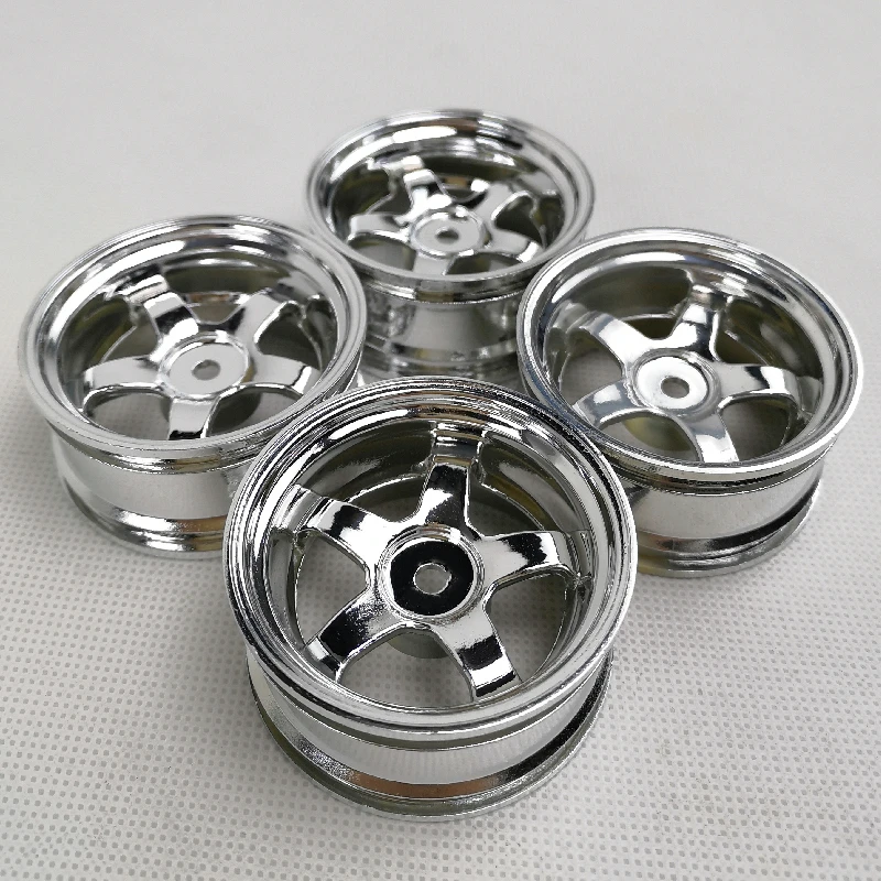 RCカー用プラスチックホイールリム,オフロードドリフト,ツーリングモデル,ホビー,12mmナット,1,10スケール,6 9mmオフセット,4個