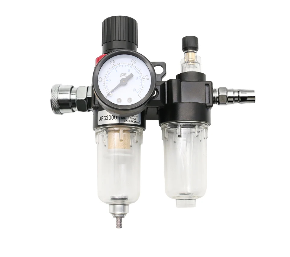 AFC2000 G1/4 Luftkompressor Öl Wasserabscheider Luftfilter zur Reduzierung des Druckventilreglers AFR2000 + AL2000 – Detail 4