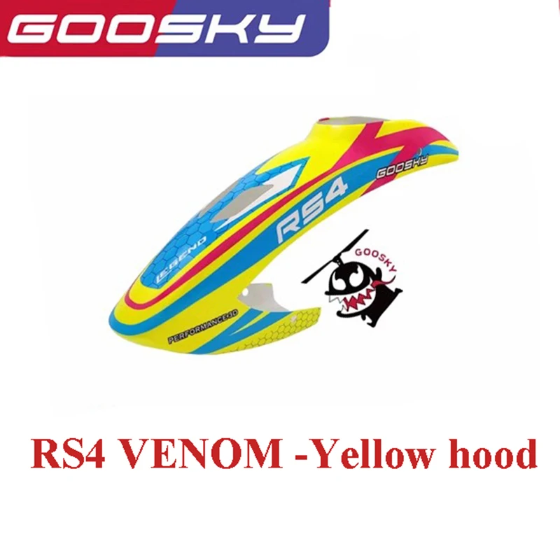 GOOSKY RS4 VENOM RC Helicopter Spare Parts Hood Motherboard  Motor Servo Side Panel Control Connecting Rod 60A ESC, Etc