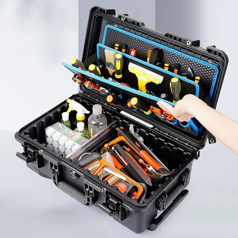 Professional Electrician Plastic Parts Tool Case Organizer Tool Box Mechanic Storage Tool Box Motorcycle Repair Accessories view 4