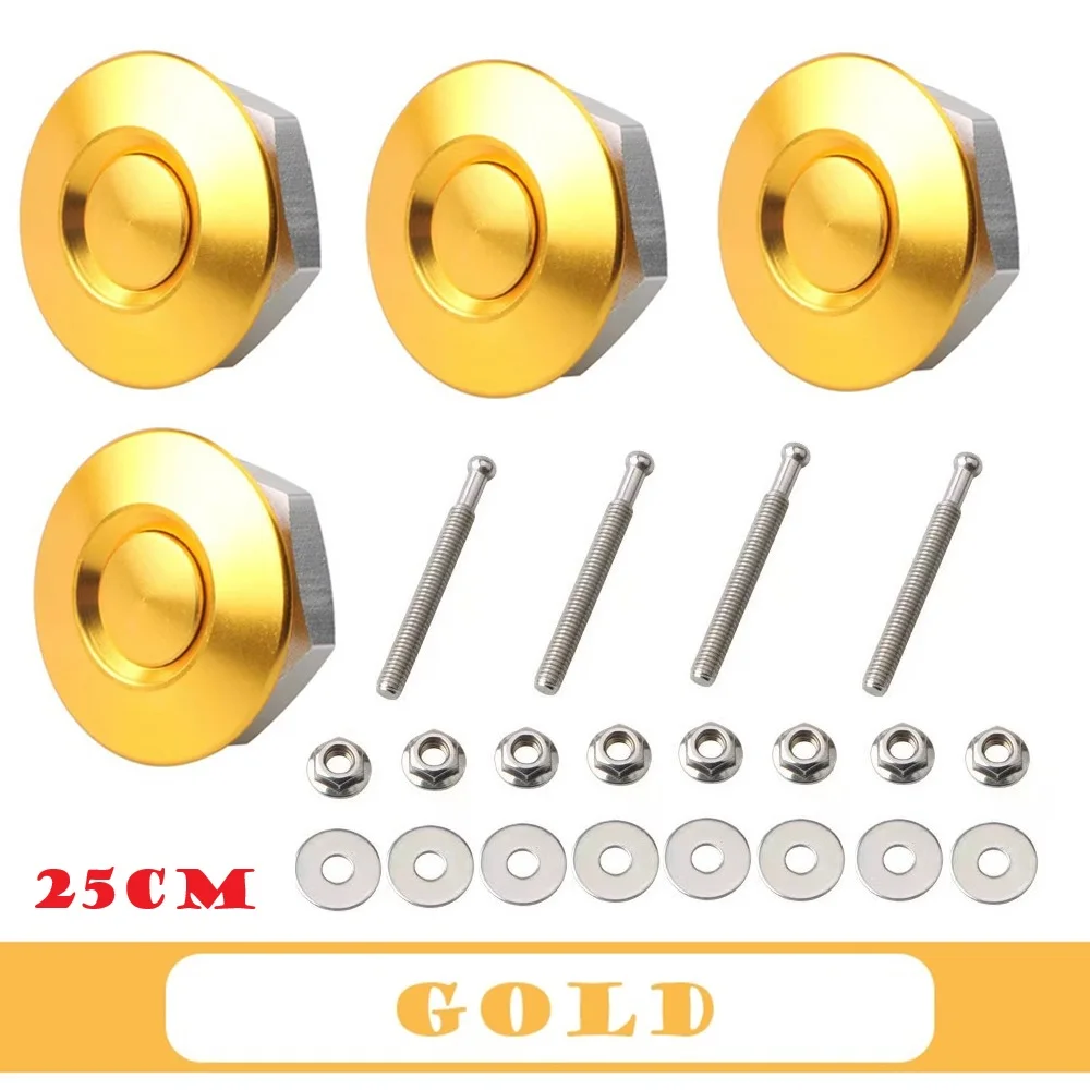 4er-Set 25/30/32mm Auto-Druckknopf-Motorhaubenverschluss Schnellverschluss-Clip-Kit Aluminium Motoraußenverkleidungsteile Universal – Detail 12