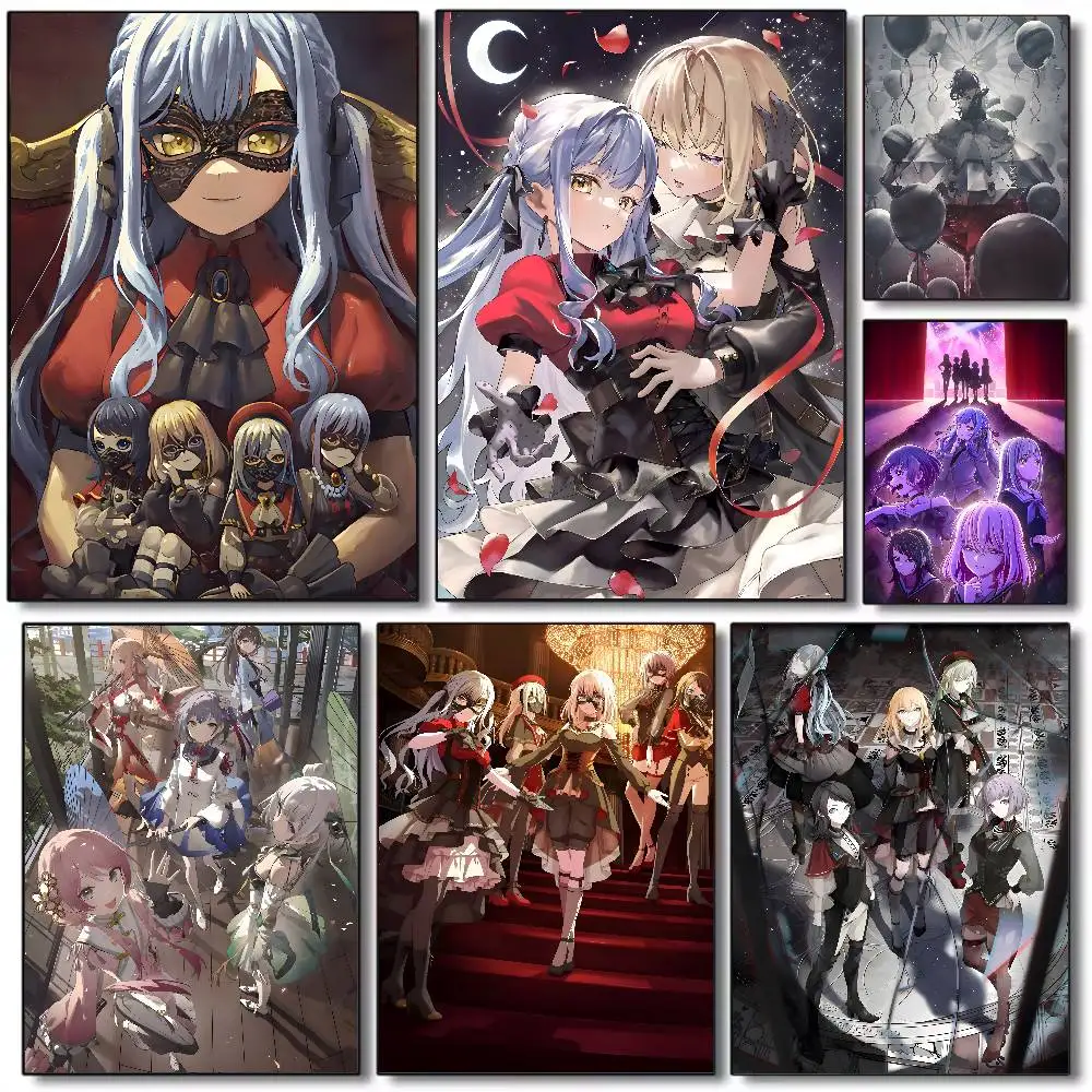

Anime BanG Dream! Ave Mujica Poster HD art poster for home living room bar office decoration sticky, waterproof