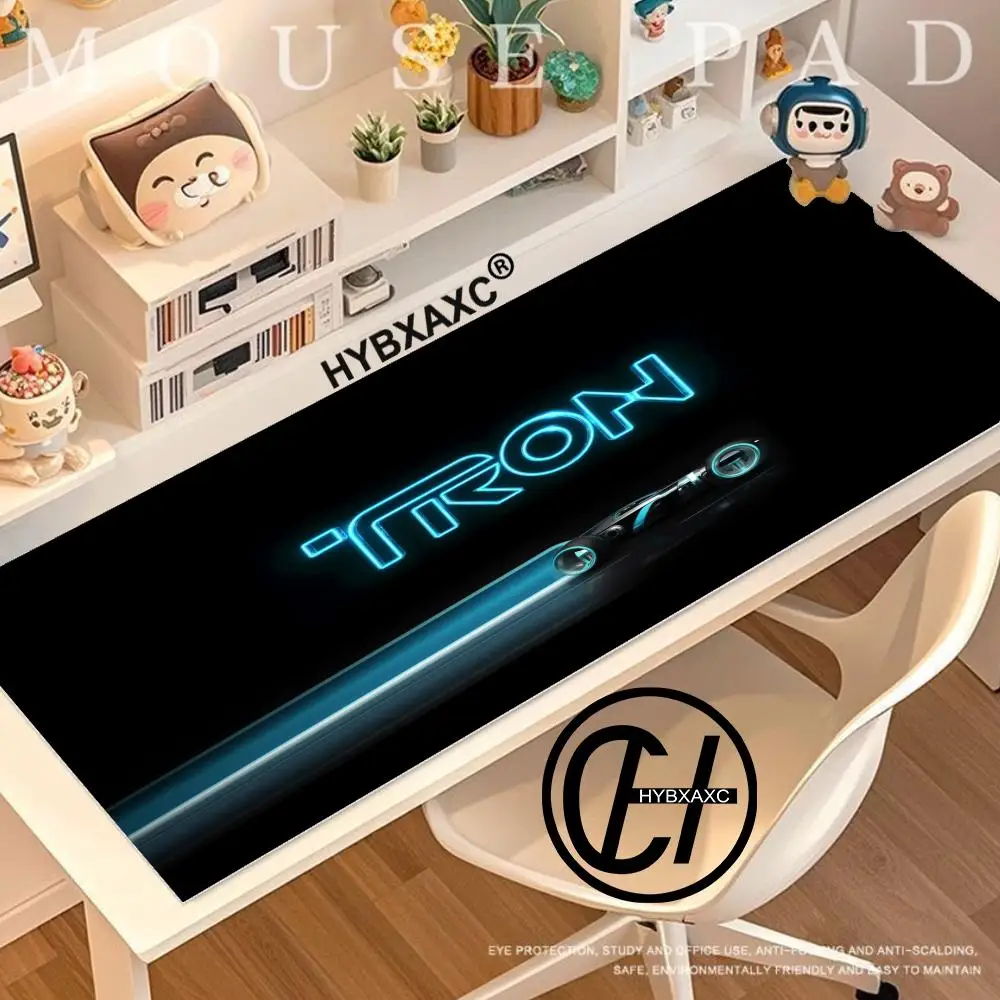 Alfombrilla de ratón XAXC HD Tron Legacy, alfombrilla de juego grande, alfombrilla de escritorio extendida, alfombrilla de ratón personalizada con diseño de anime, alfombrilla de ratón RUB, superficie antideslizante
