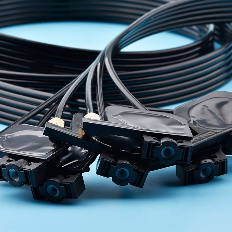 

2-метровая 6-цветная чернильная трубка, шланг с квадратными маленькими УФ-демпферными гайками, уплотнительное кольцо для Epson 1390 R330 R290 T50 L800