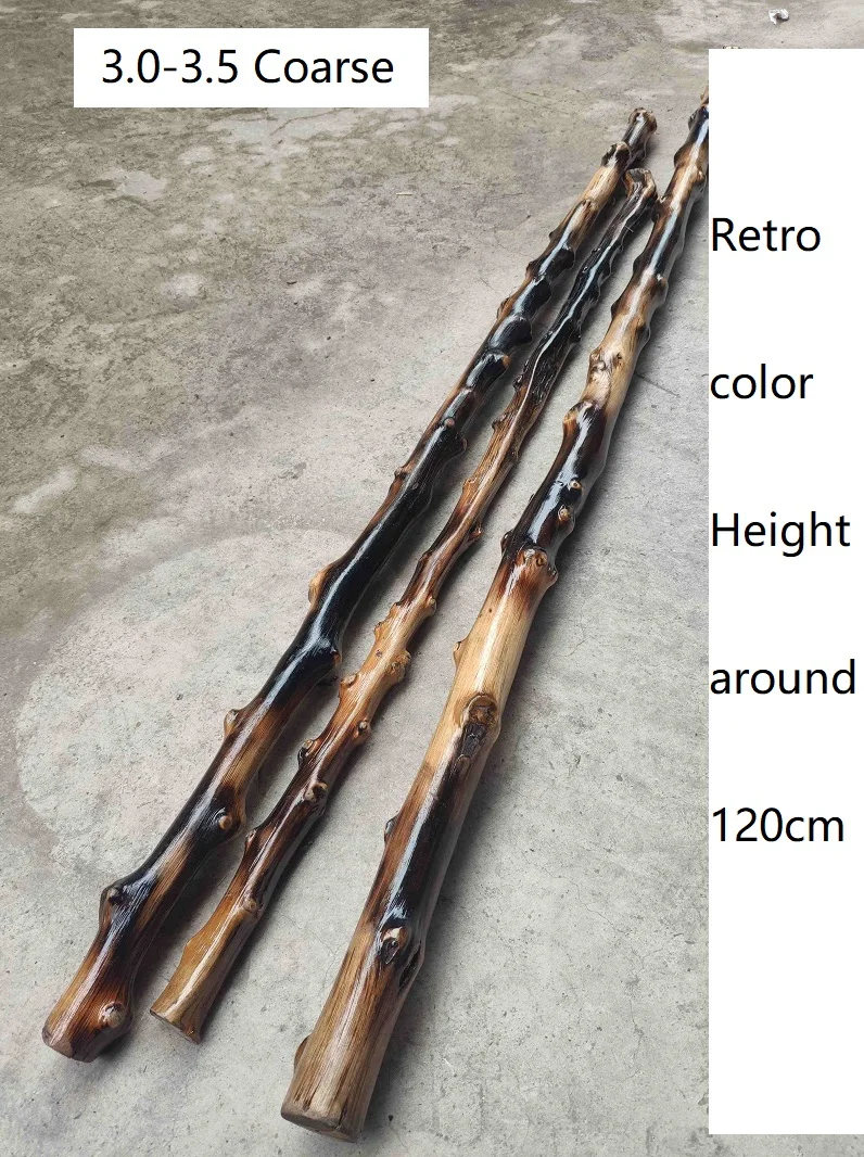 Tengtiao Climbing Staff Natural Tengmu Straight Staff Tree Durian Straight Staff Wild Tengtiao Integrated Wooden Staff