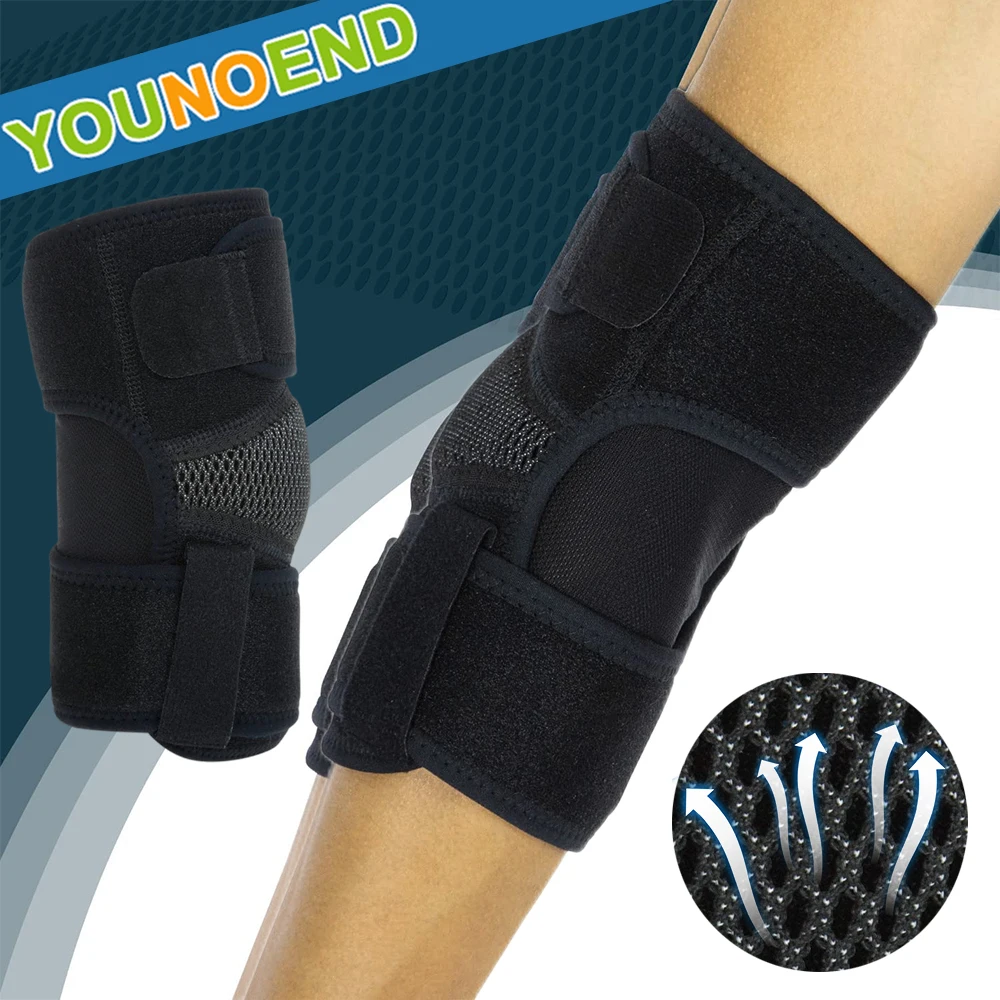 1Piece Sports Adjustable Elbow Pads Elbow Support Compression Wraps for Tennis, Badminton, Golf, Cycling, Prevent Joint Sprains