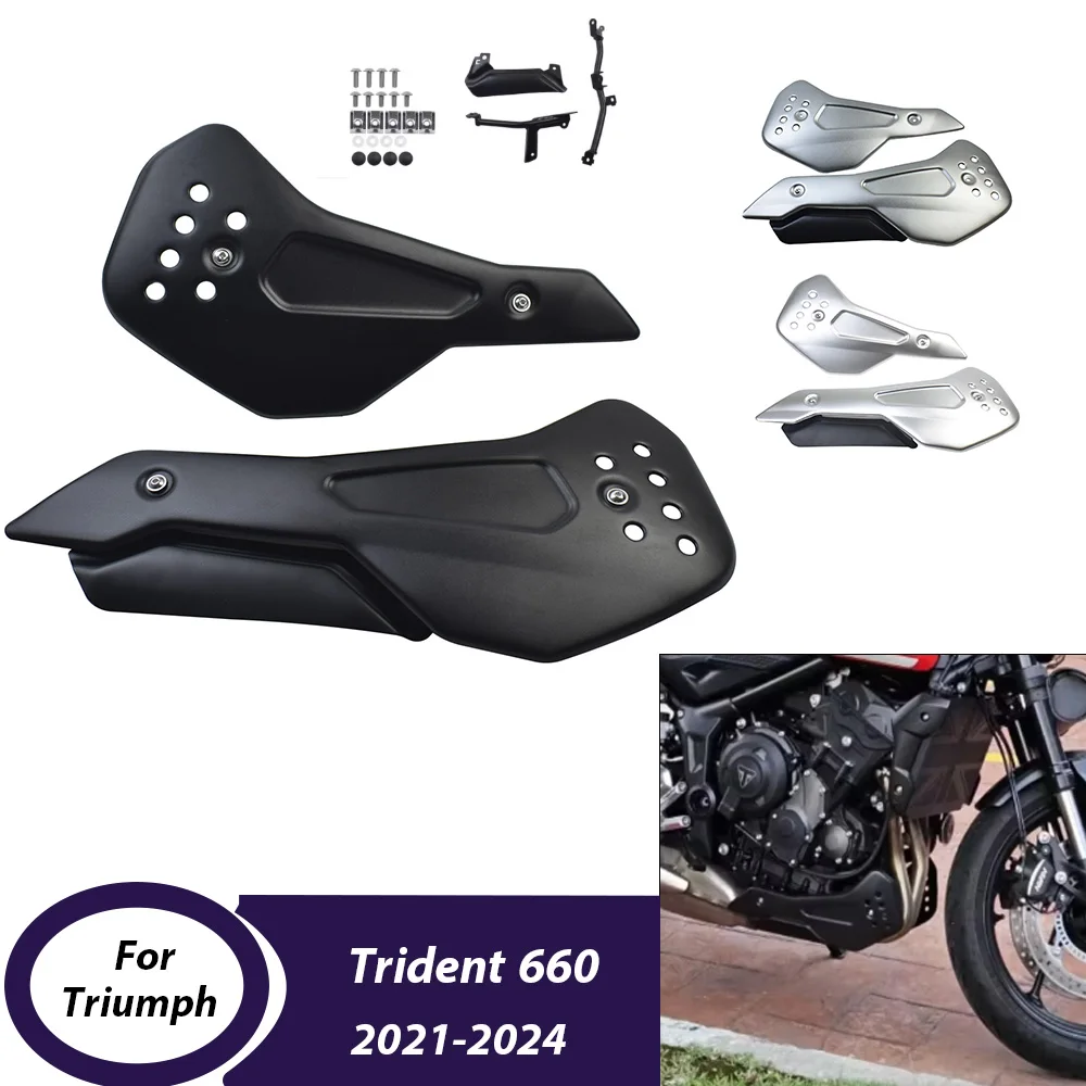 

﻿Motorcycle Belly Pan Protector For Triumph Trident 660 2021-2024 Lower Engine Chassis Guard Skid Plate Spoiler Accessories