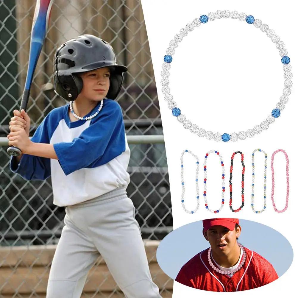 1PCS Baseball Bling Necklace Athlete Inspired Jewelry for Competitive Athletes Stylish Sports Accessory Z9Z8