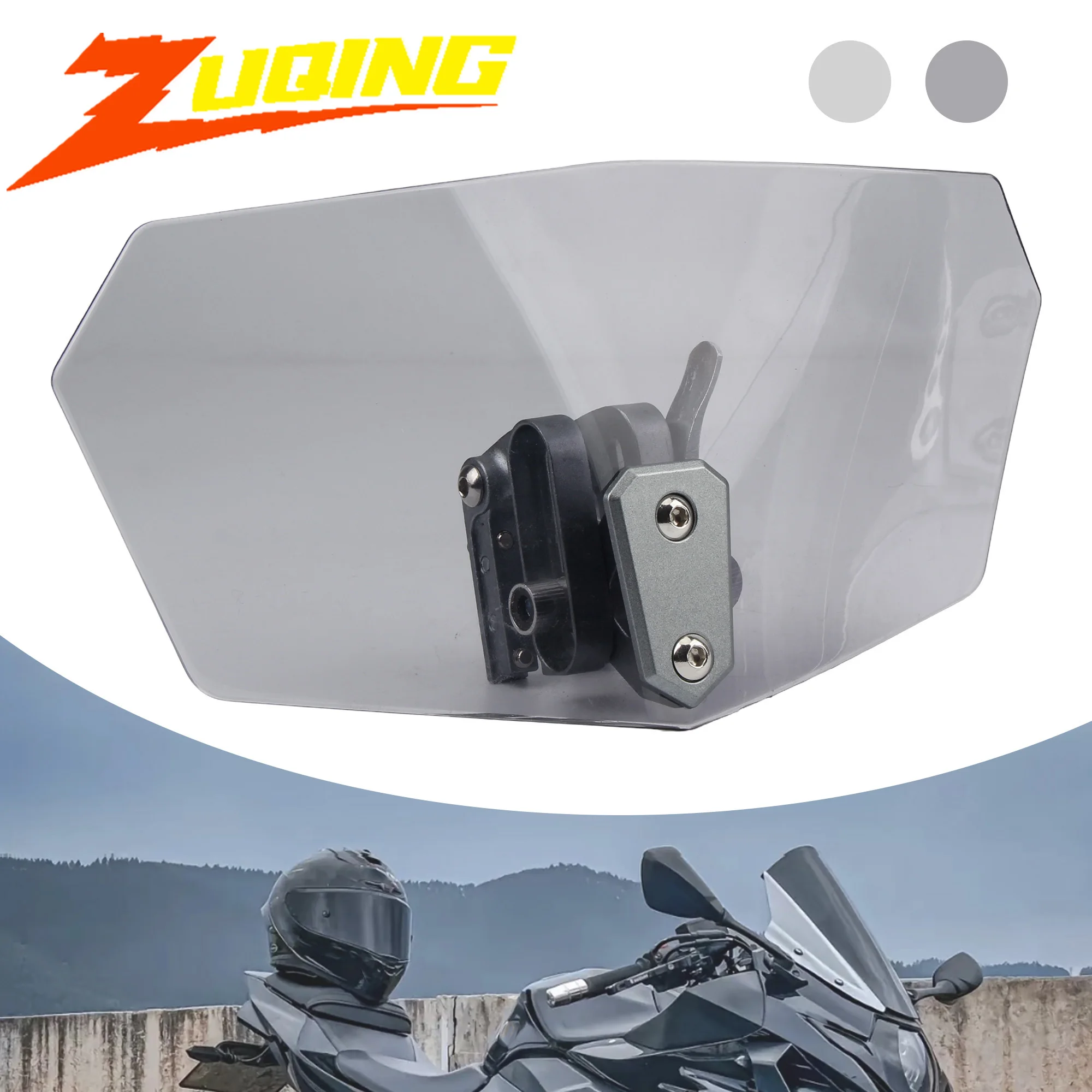 Motorrad Universal Modifizierte Erhöhte Windschutzscheibe Installiert Für Honda Yamaha Suzuki Kawasaki Windschutzscheibe Verlängerung Zubehör