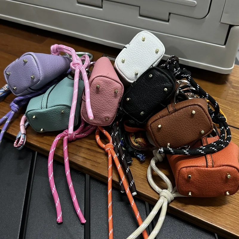 2024 New Pattern Bag Charm Home Vegetable Basket Bag Pendant Headphone Bag Pendant Rodeo Bag Rope Color Matching Bag Hanging