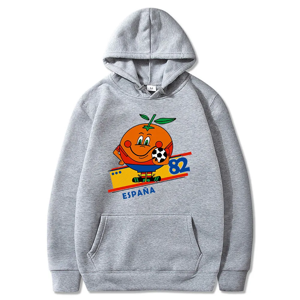 

Naranjito Espana 82 Spain Mascot 1982 Soccer Football Hoodies Men Women Clothing Fashion Hooded Sweatshirt Pullover Streetwear