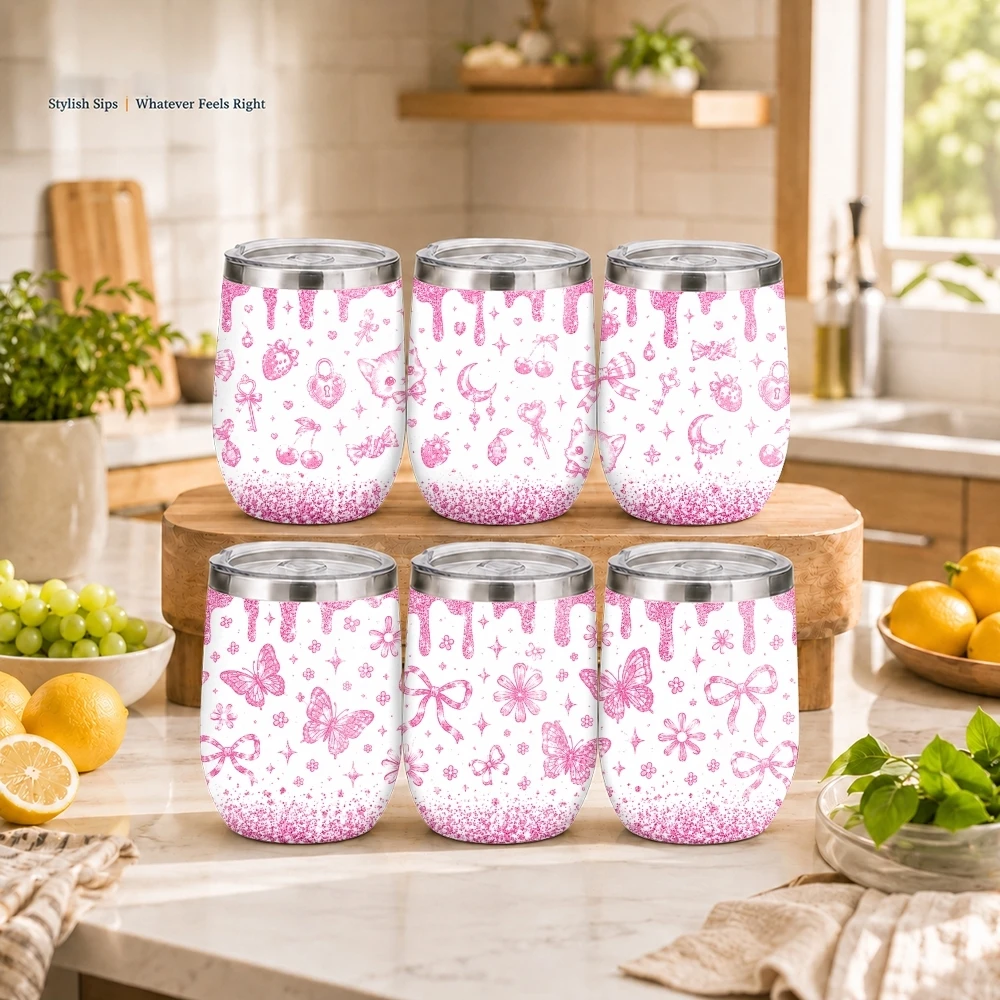 Termos con Diseños Pastelitos, Taza de Acero Inoxidable Aislada de 12oz con Tapa, Taza de Café de Doble Pared, Vaso de Viaje
