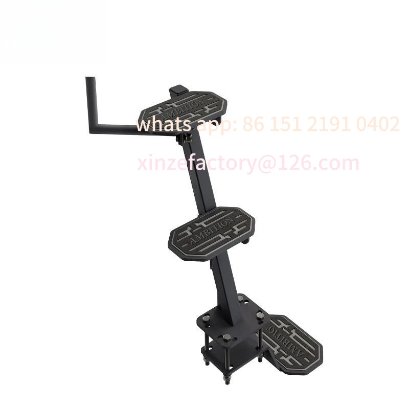 

Customizable Heavy Duty Marine Trailer Steps with Handrails Non-slip Pads Marine Trailer Tongue Pedal Trailer Boarding Device