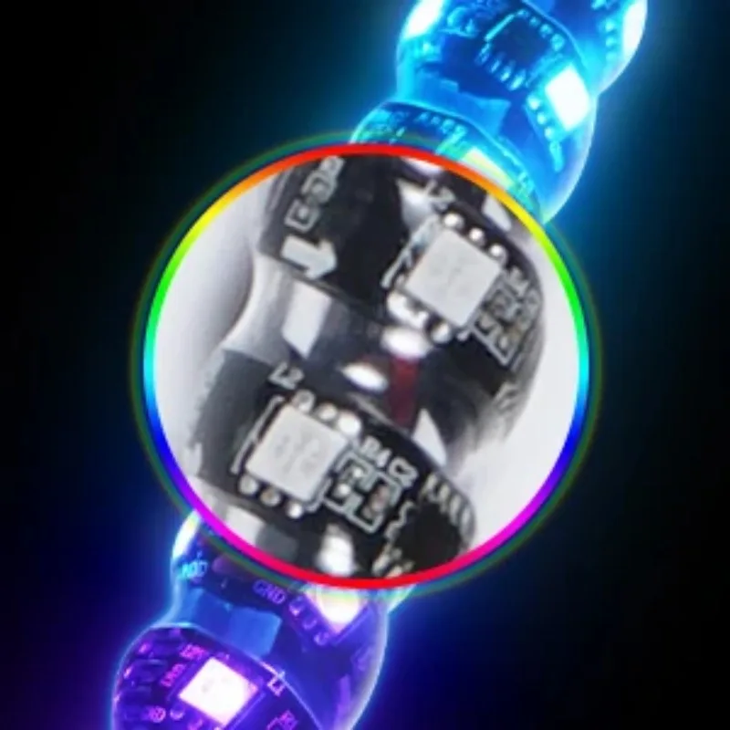 Antenna 3ft 4ft 5ft 6ft Whip Light APP Remote Control Multi-color Flexible LED Flagpole Lamp