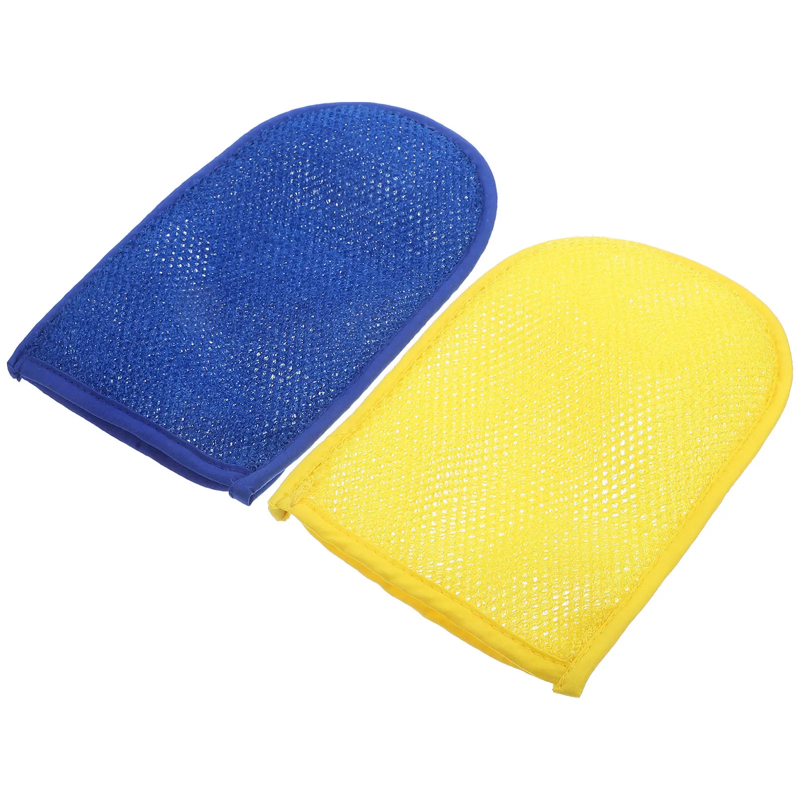 2 قطعة قفازات الاستحمام التقشير قفازات حمام منظف الجسم التطهير العميق مقشر ميت للرجال النساء الظهر الرقبة الكتفين قدم