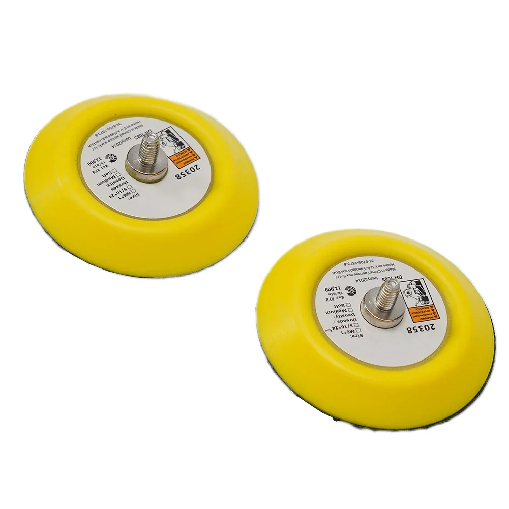 2pcs 3 Inch 75mm Polishing Wheel Sanding Pad Sander Backing Pad Hook And Loop Backing Pad Plate Grinder Power Tools Accessories