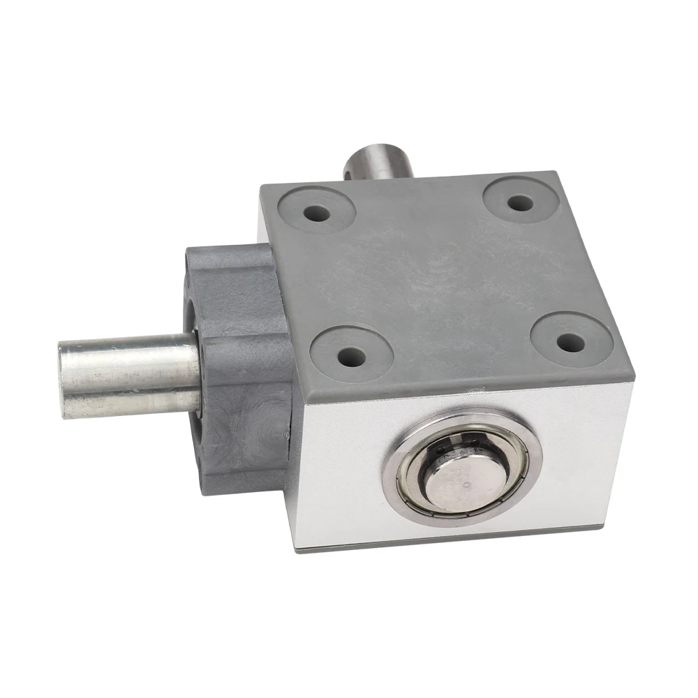 Right Angle T-Gearbox Corner Turning Device 2.5M 16T 20MM Stainless Steel Shaft Commutato Same/Reverse Direction