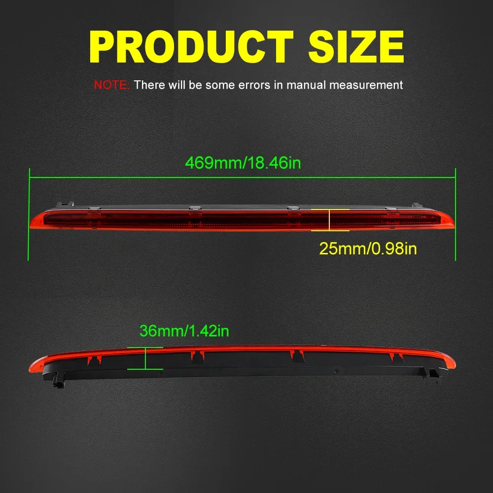

1X Red High Mount Car Rear LED Third Brake Light Assembly For Audi A6 AVANT S6 C6 2005-2011 4F9945097 Car Brake Stop Light Lamp