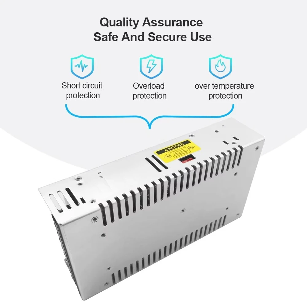 600W 12V 24v 36v 48v AC to DC Switching Power Supply With Digital Display Dc Voltage Adjustable Tester Power Supply 50A 25A Smps