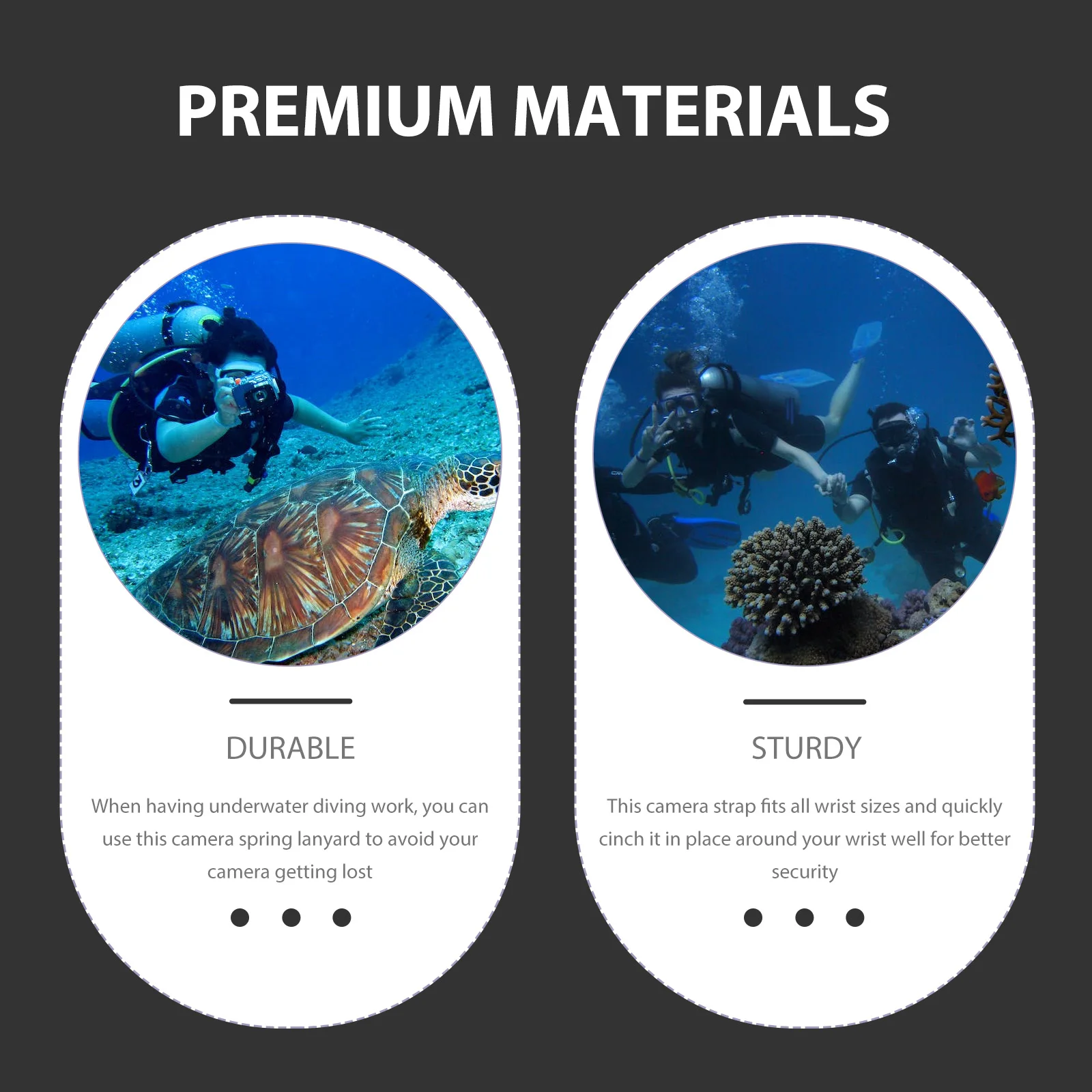 

Anti Lost Spring Rope Camera Wrist Lanyard Scuba Diving Strap Green All Sizes Premium Materials Underwater Diving