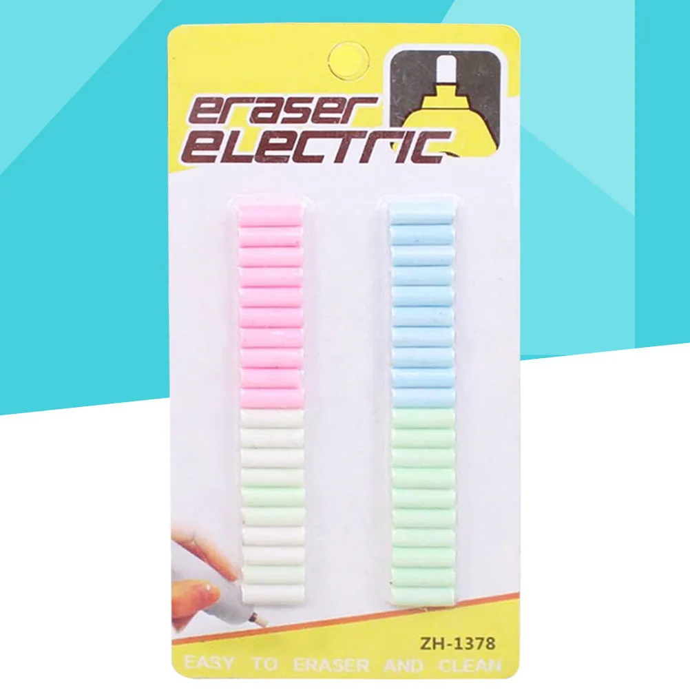 Electric Eraser Refills Replacement Set Universal Fit for Most Pencil Erasers Clean Tidy Writing School Office Supplies Eraser