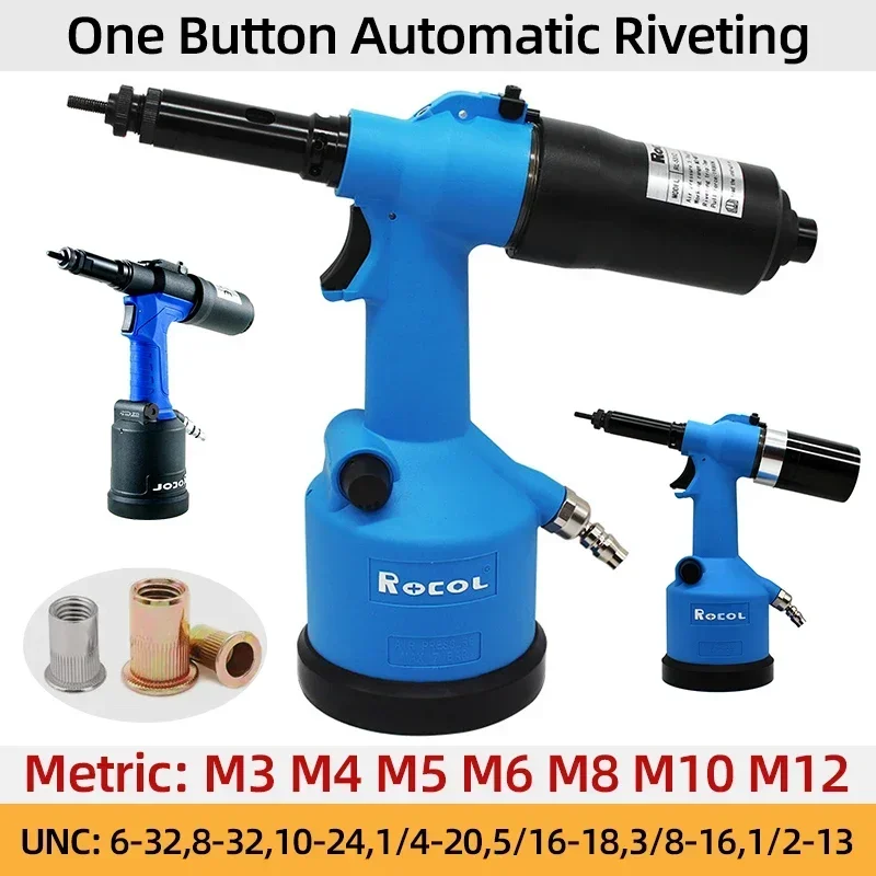 

Rivet Nut Gun Pneumatic Industrial Automatic Hydraulic Pull Rivet Nut Tool M3 M4 M5 M6 M8 M10 M12