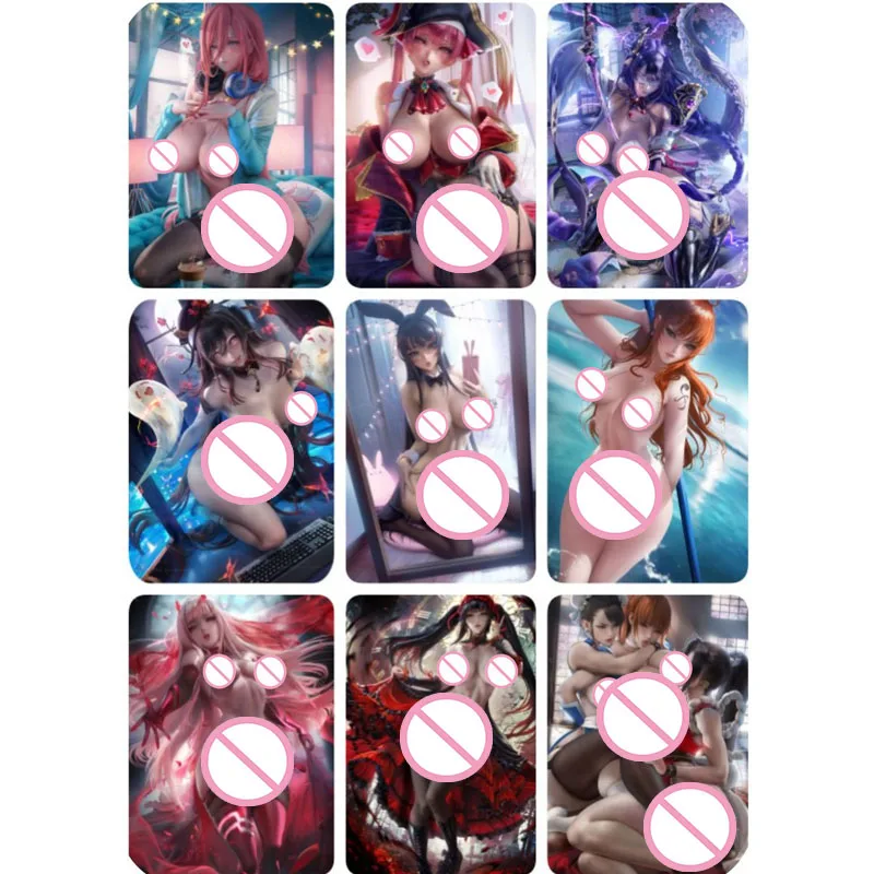 Anime Goddess Story DIY ACG Tsunade Hinata Sexy Collectible Cards Boy Toys Game Cards Christmas Birthday Present Demon Slayer