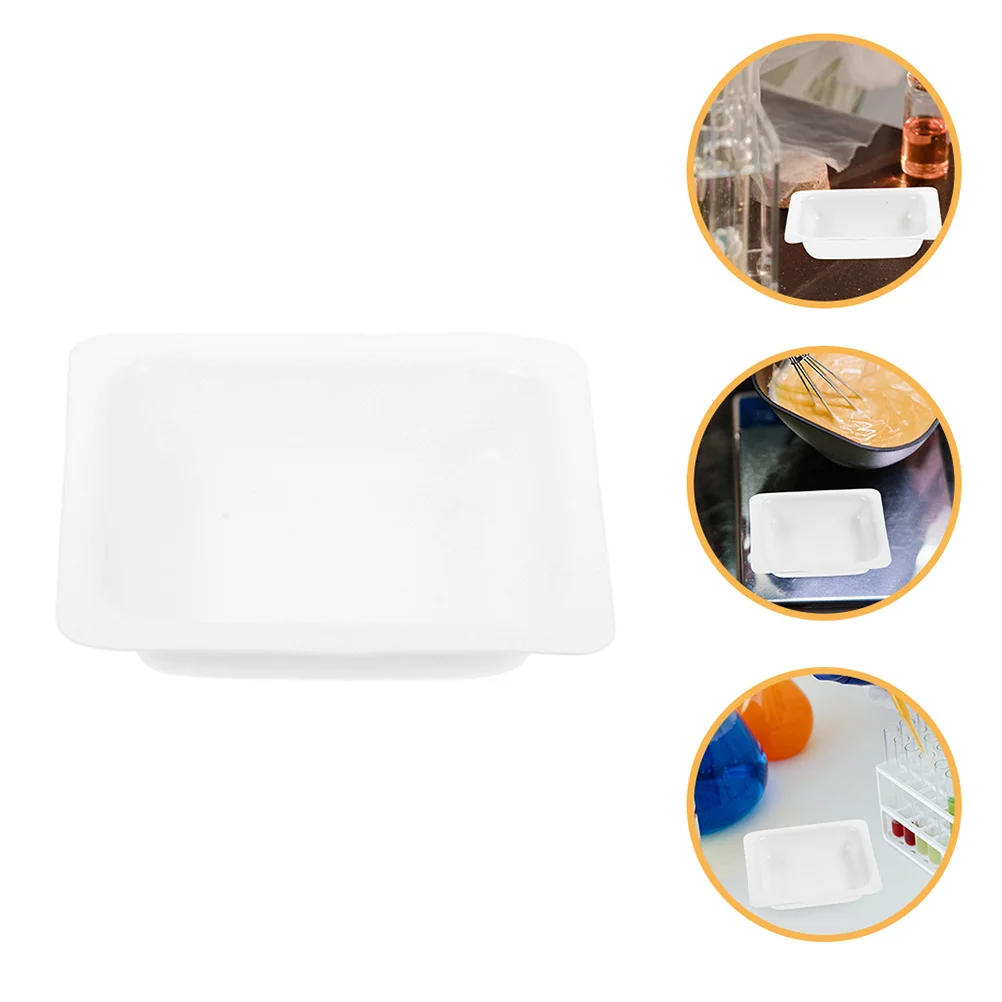 

10Pcs Weighing Plates Durable Plastic Portable Lab Equipment Smooth Surface Stackable Design Multiple Applications