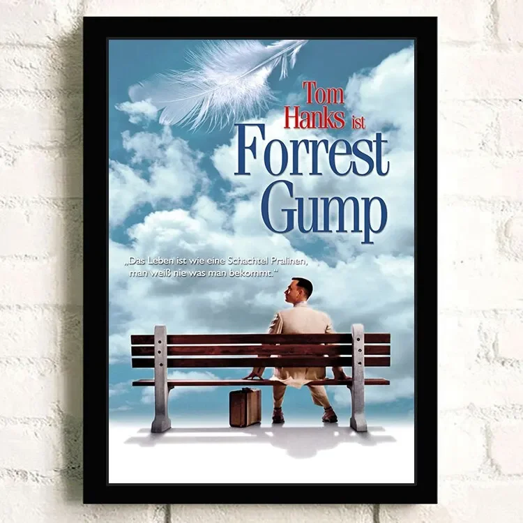 Forrest Gump Classic Movie HD Wall Art Canvas Painting Nordic Home Decor Poster for Living Room Cafe Bar Hotel