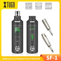 XTUGA UHF micrófono profesional convertidor inalámbrico XLR transmisor receptor recargable para micrófono condensador dinámico mezclador de Audio