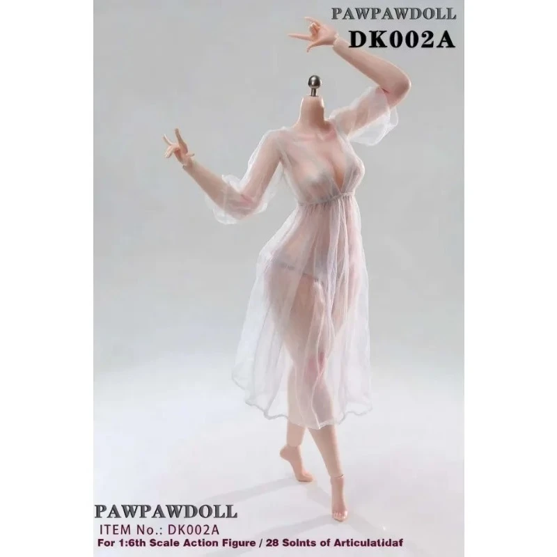 DK001 DK002 Presale PawPawDoll 1/6 Anime Girl Oversize Breast Seamless Female Body Makeup Platinum Silicone 26.5cm Action Figure