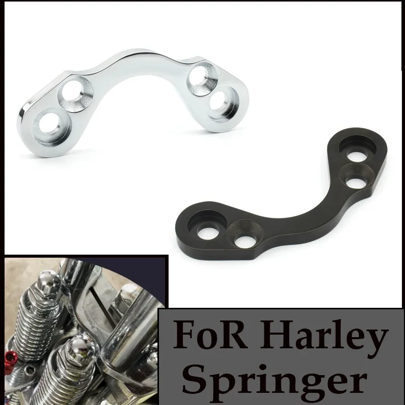 

For Harley Motorcycle Springer Handlebar Tree Adapter Top Clamp Converter 3.5 4.75 Riser