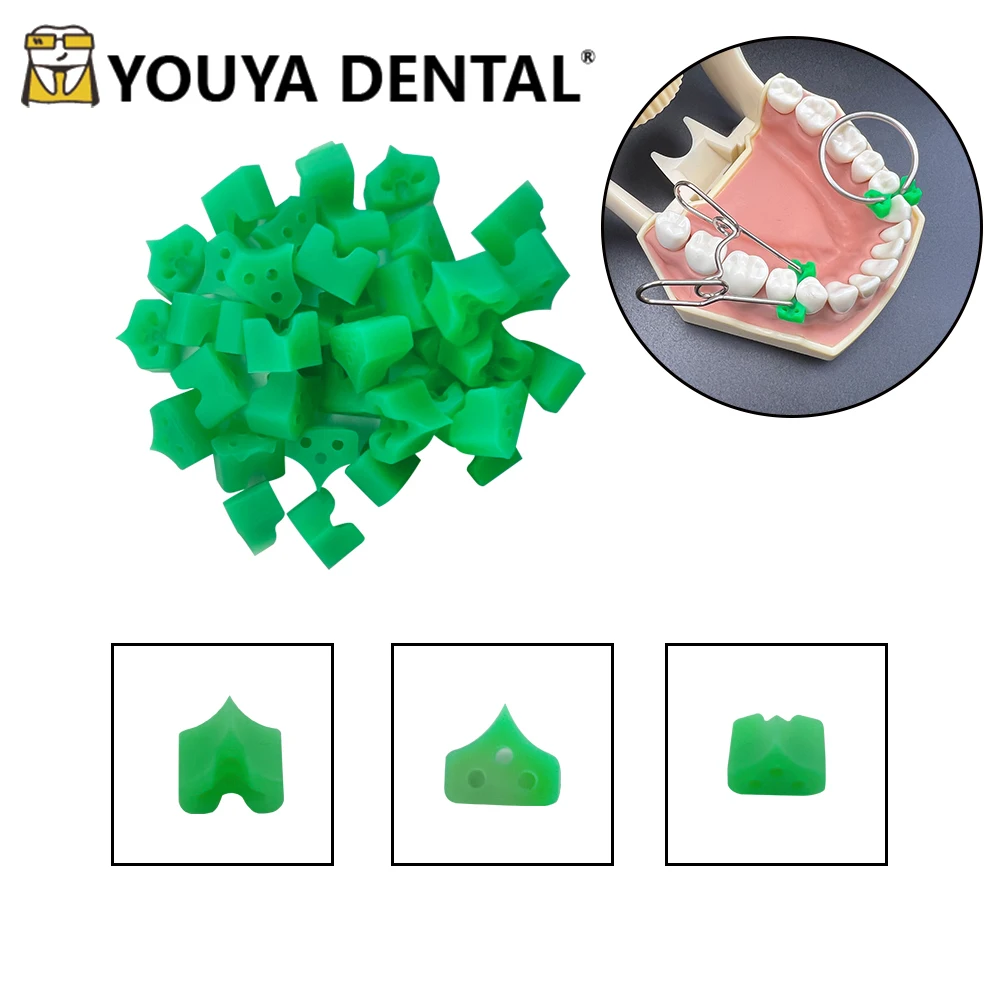 40Pcs/Bag Dental Silicone Add-On Wedges Delta For Teeth Filling Sectional Contoured Dentistry Restoration Materials