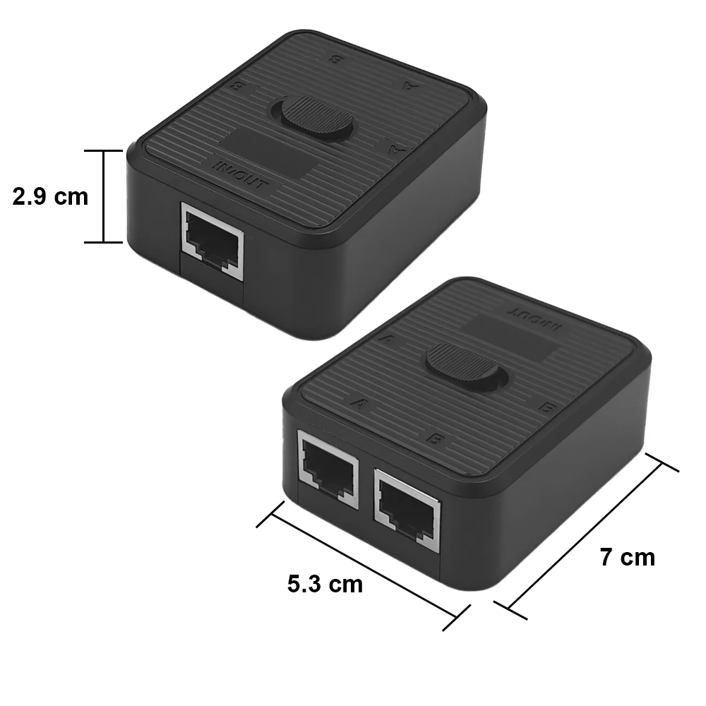 OPTFOCUS 1000Mbps 2 منفذ شبكة الفاصل CAT 5 6 Lan موصل 1 إلى 2 RJ45 كابل محدد موسع 2 في 1 خارج محول إيثرنت