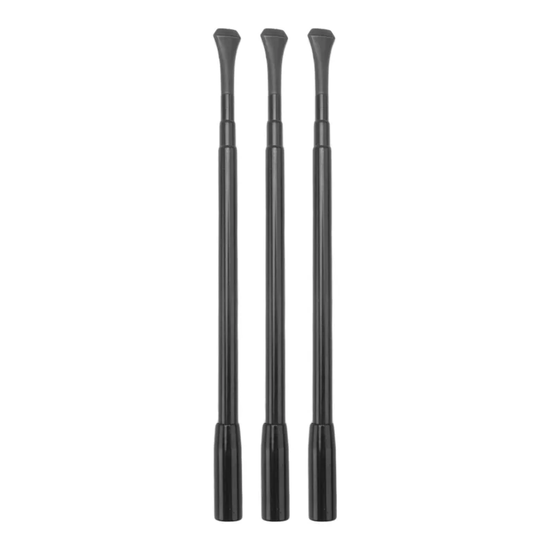 AB34-3Pcs de tubos de extensão de pistola de espuma de alumínio preto de 34 cm para aplicação uniforme de cola