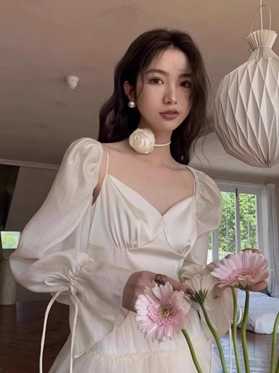 

Women's Summer New Sle ort Length Thin Chiffon Sun Protection Clothes Air Conditioned Outerwear with Saes Bubble Sve