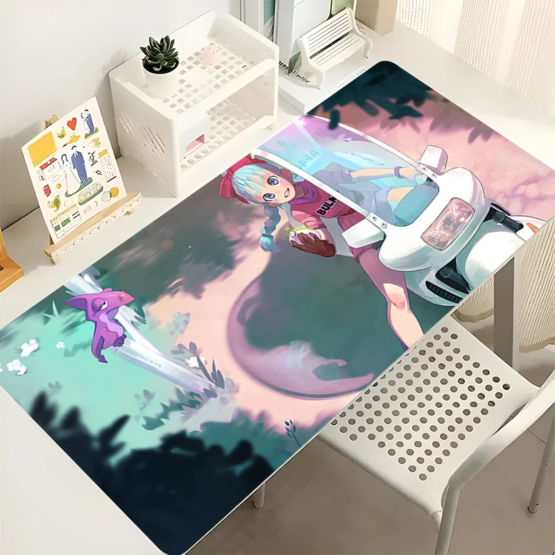 

Mouse Pad PC Accessories Keyboard Pad Office Desk Mat Anti Slip Mousepad Dragon Ball Bulma Large Gaming Mats Rubber Extended Pad